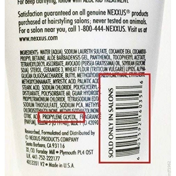 (Limited AVailability ) Nexxus Aloe Rid Gentle Clarifying Shampoo 5oz Bottle w/ Propylene Glycol